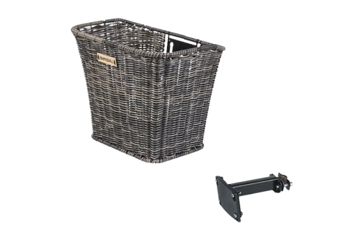 Kosz rowerowy na kierownicę BASIL Bremen Rattan Look + FM