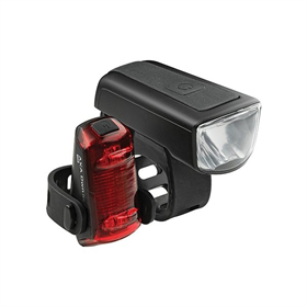 Zestaw lampek rowerowych AXA DWN 50