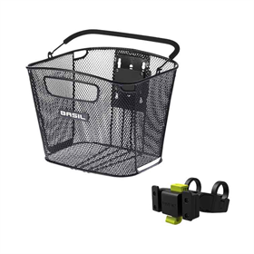 Kosz rowerowy na kierownicę BASIL Bold Front KF + KF Ahead Stem Holder