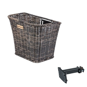 Kosz rowerowy na kierownicę BASIL Bremen Rattan Look + FM
