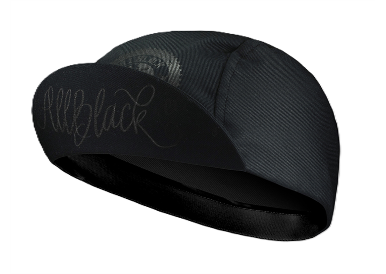 Czapka kolarska z daszkiem BELLO All Black