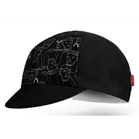 Czapka kolarska z daszkiem BELLO F*ck cars ride bikes