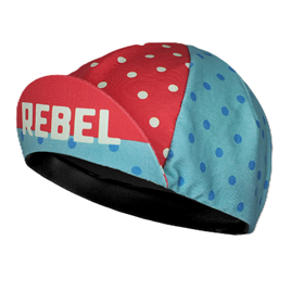 Czapka kolarska z daszkiem BELLO Rebel Polka
