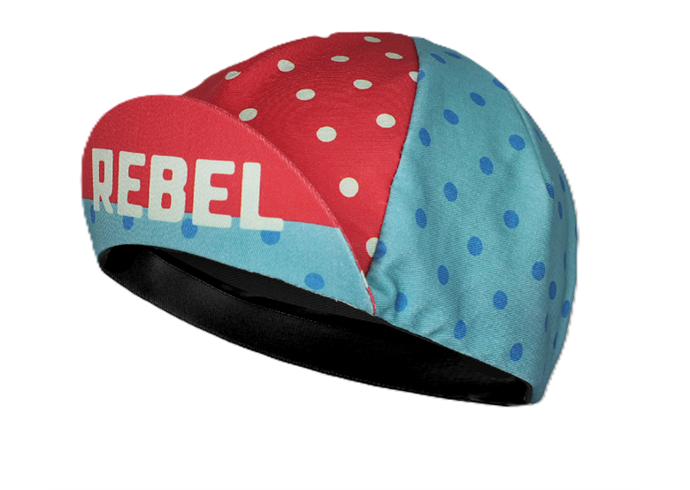 Czapka kolarska z daszkiem BELLO Rebel Polka