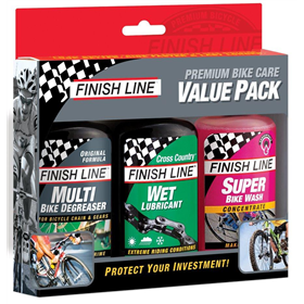 Zestaw do czyszczenia i smarowania łańcucha FINISH LINE Premium Bike Care Value Pack