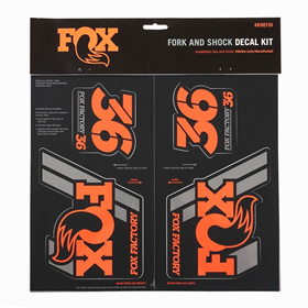 Naklejki na amortyzator FOX RACING SHOX 