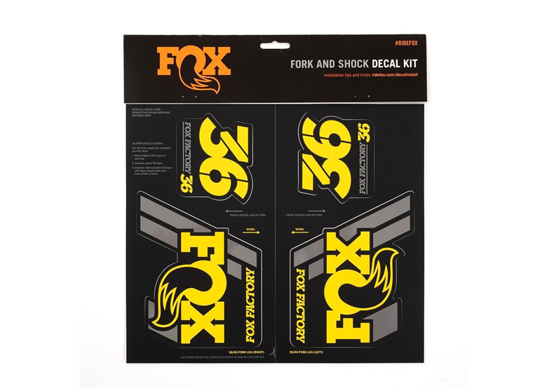 Naklejki na amortyzator FOX RACING SHOX 