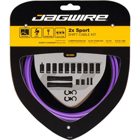 Zestaw linek i pancerzy przerzutkowych JAGWIRE 2x Sport Shift Kit