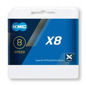 Łańcuch KMC X8 Silver/Grey