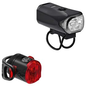 Zestaw lampek rowerowych LEZYNE KTV Drive Pro 300+ / Femto USB C