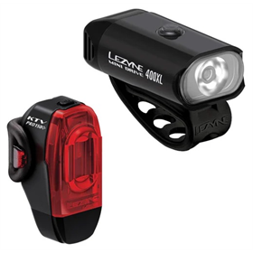 Zestaw lampek rowerowych LEZYNE Mini Drive 400XL / KTV Drive Pro+