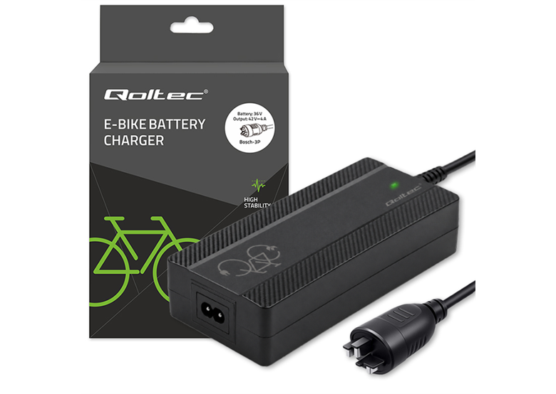 Szybka ładowarka do roweru elektrycznego QOLTEC 