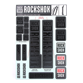 Naklejki na amortyzator ROCK SHOX Pike/Lyrik/Yari/Domain/Revelation