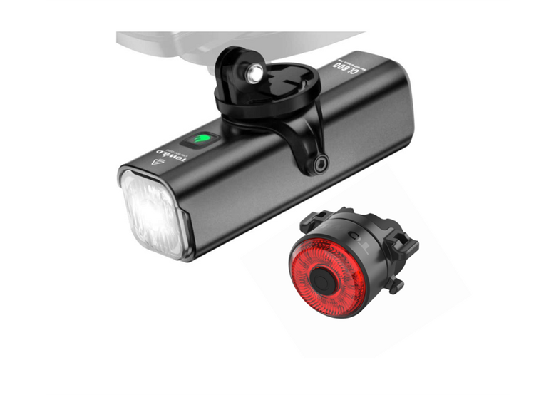 Zestaw lampek rowerowych z przełącznikiem TOWILD CL600 + TL03