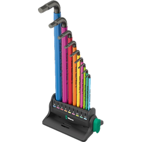 Zestaw kluczy imbusowych WERA 950/9 Hex-Plus Multicolour 3