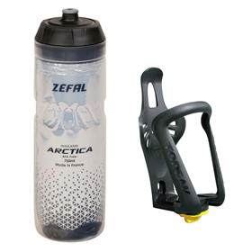 Bidon ZEFAL Arctica + Koszyk na bidon TOPEAK Modula Cage EX